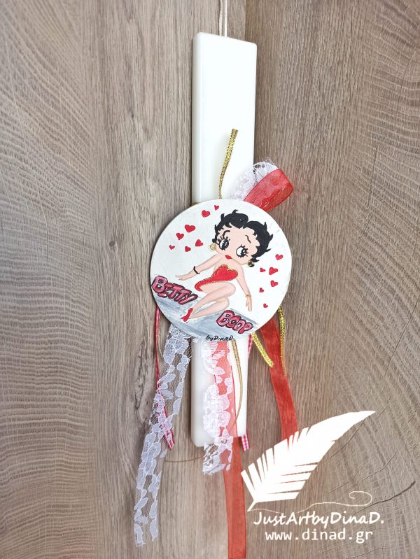 pasxalini lampada zografismeni betty boop